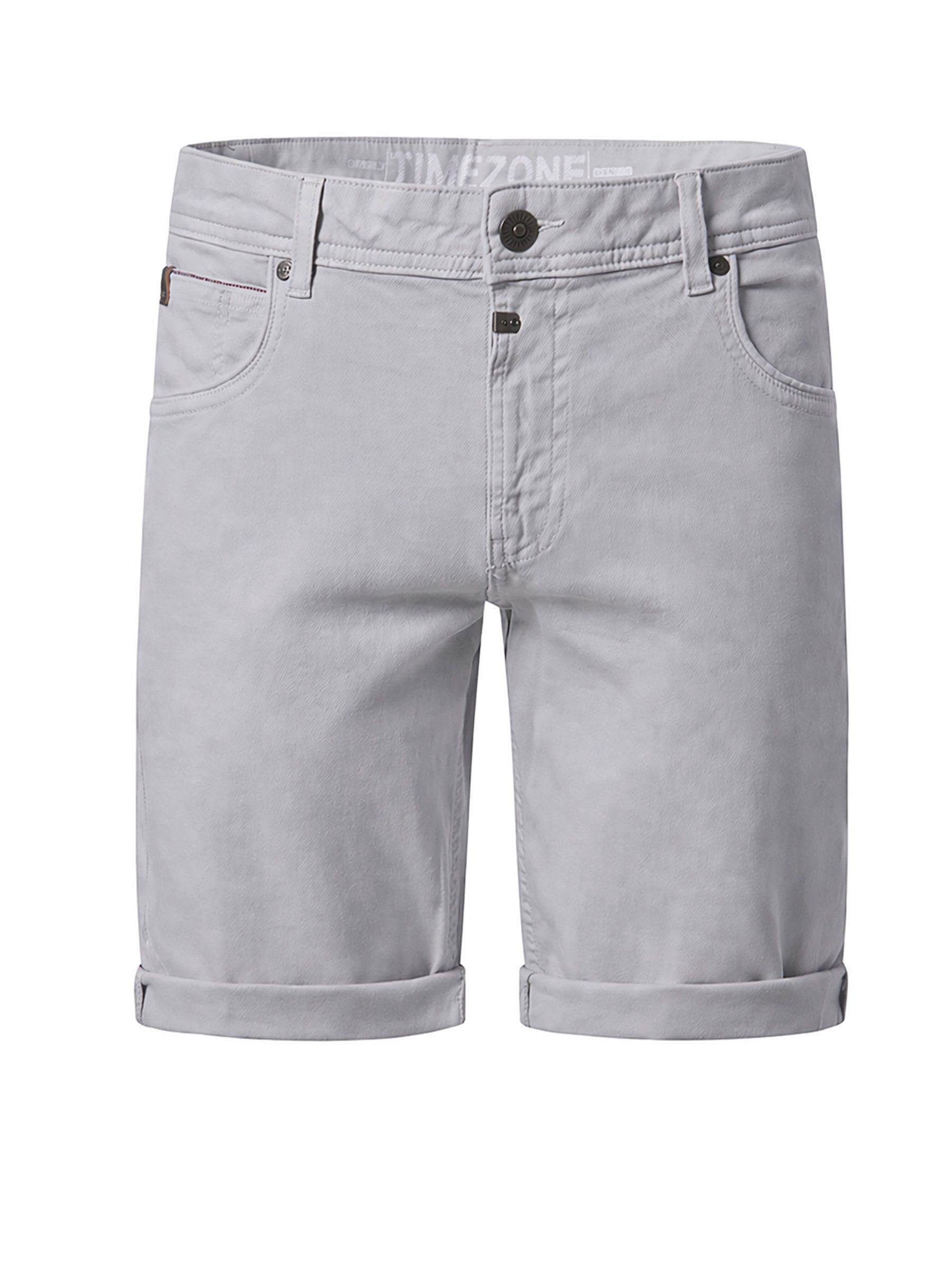 Chinoshorts Elegant kurz geschnittene Slim Fit Mode Reißverschluss Einfarbig