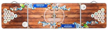 Stagecaptain Spieltisch Beer Pong Tisch “Bavaria” - Bierpongtisch - Klapptisch aus Alu, (Inkl. 90 Becher und 6 Bälle, 3-tlg), Schnell aufgebaut und kompakt beim Transport