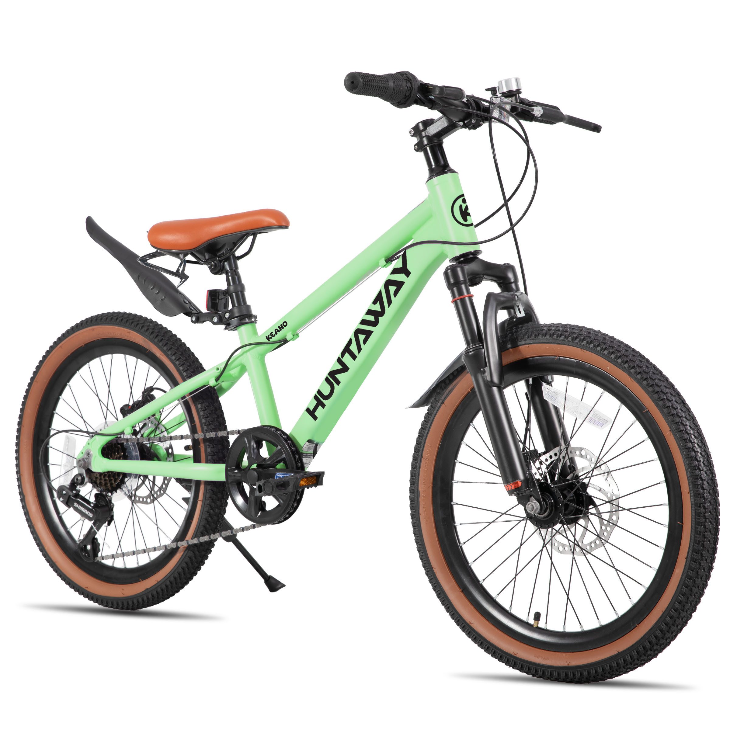 HILAND Kinderfahrrad 20"/24" Alu-Mountainbike Shimano 7-Gang, Federgabel & Scheibenbremsen