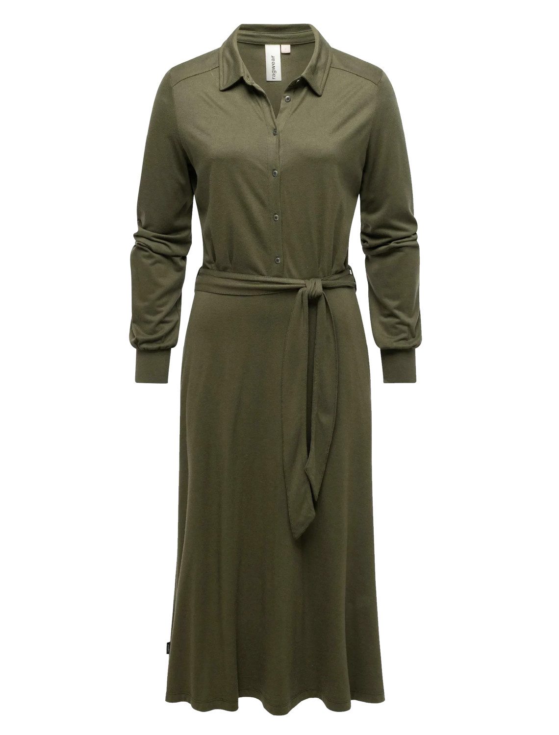 Ragwear Hemdblusenkleid Ragwear Plantee Dress (1-tlg) Blusenkragen, Taillengürtel, Seitentaschen