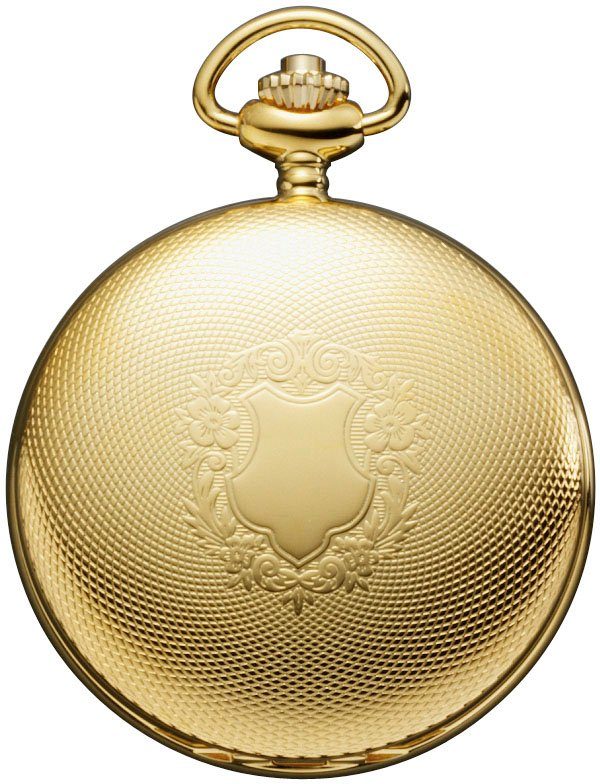 Regent Taschenuhr P740-19533049, (Set, 2-tlg., mit dazu passender Kette), Quarzuhr, Herrenuhr, Datum, Acrylglas, Geschenkidee
