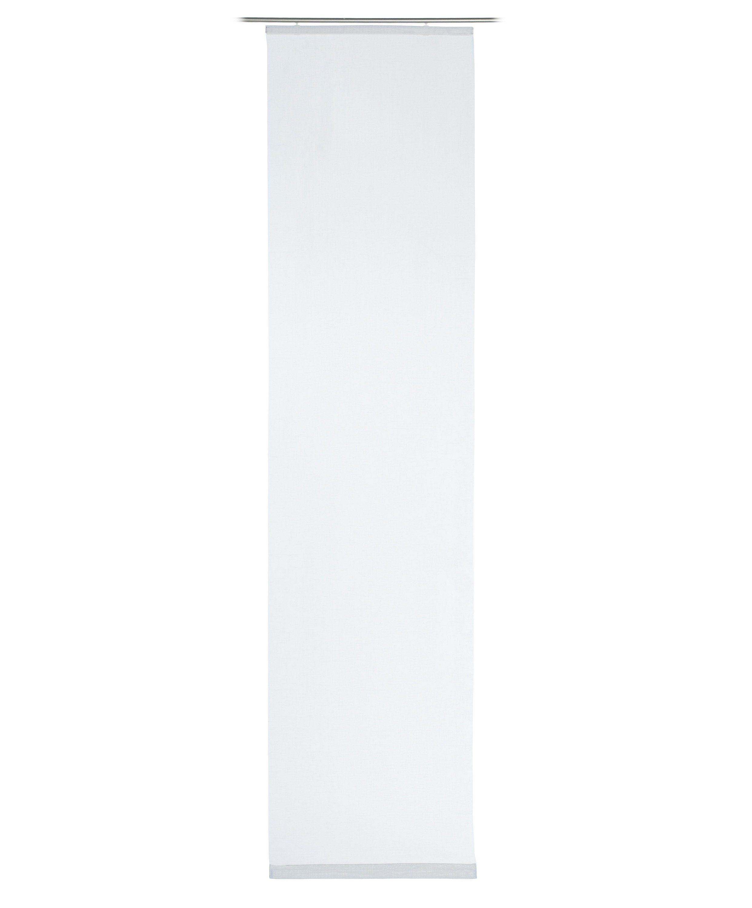 Gözze Vorhang COLLIN, 60 x 245 cm, Weiß, Polyester (1 St), Paneelwagen, Polyester