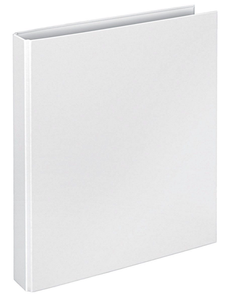 VELOFLEX Präsentationsordner Ringordner Basic A4 PP kaschiert 2-D-Ring-Mechanik 25mm weiß