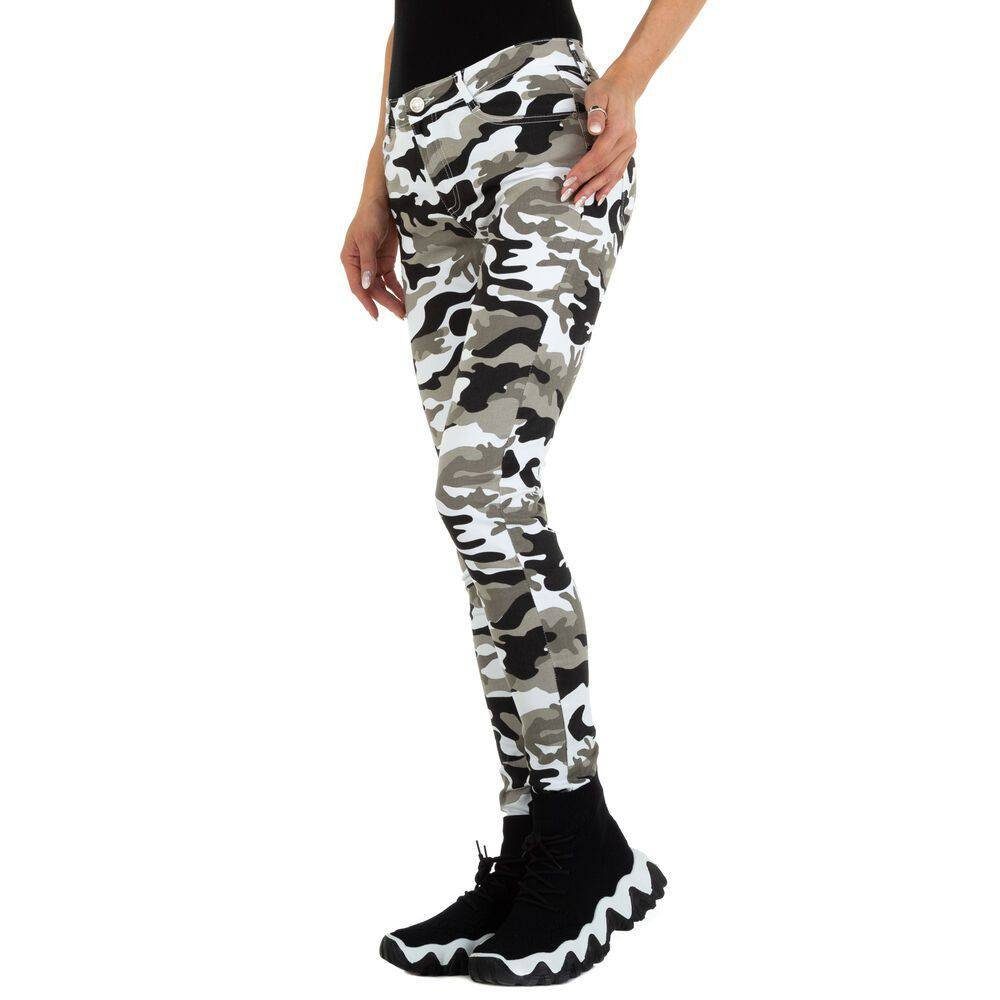 Ital-Design Skinny-fit-Jeans Damen Freizeit (76246893) Camouflage Skinny Jeans in Camouflage