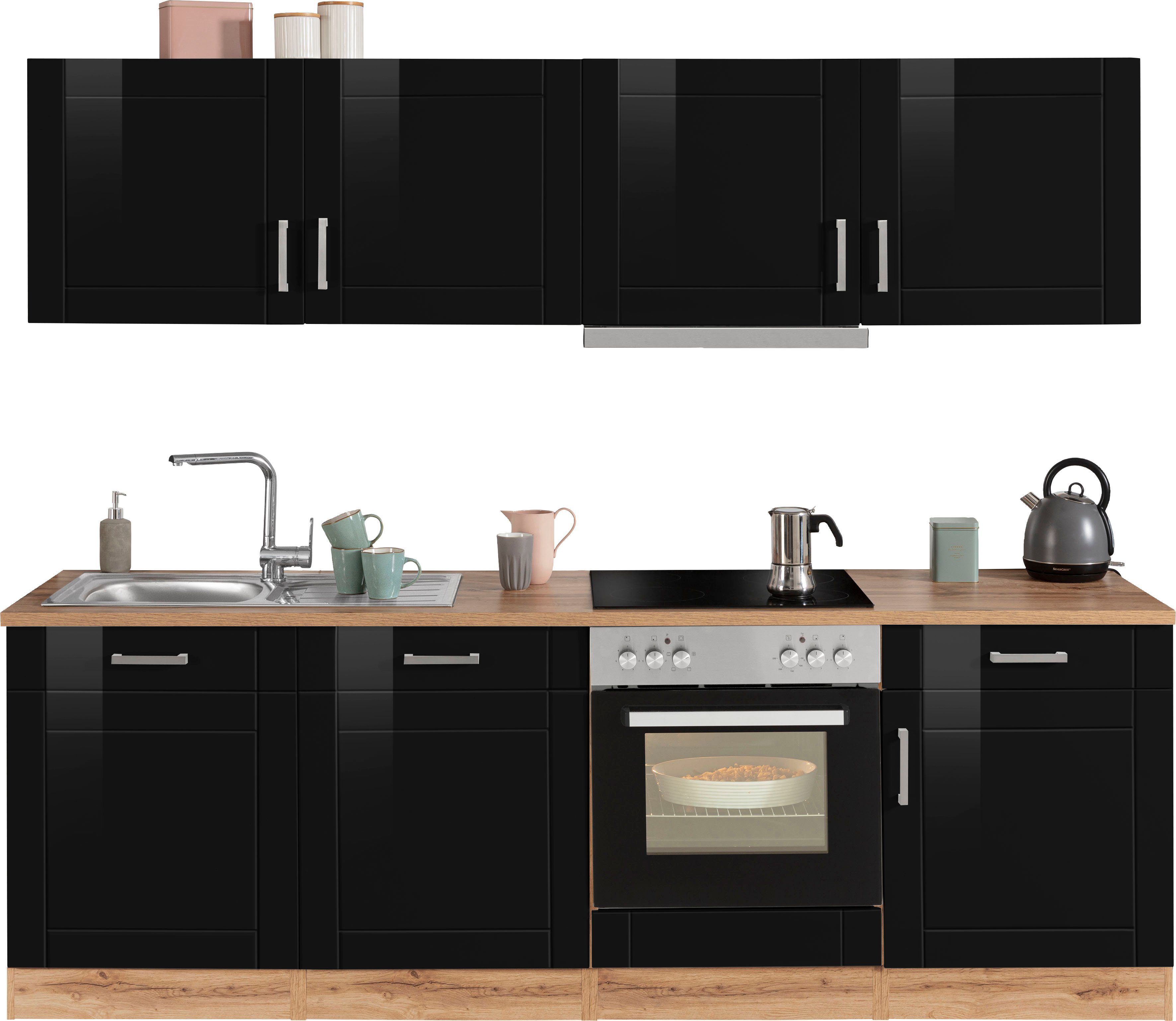 KOCHSTATION Küchenzeile KS-Tinnum, mit E-Geräten, Breite 240 cm – Bild 2 von 5