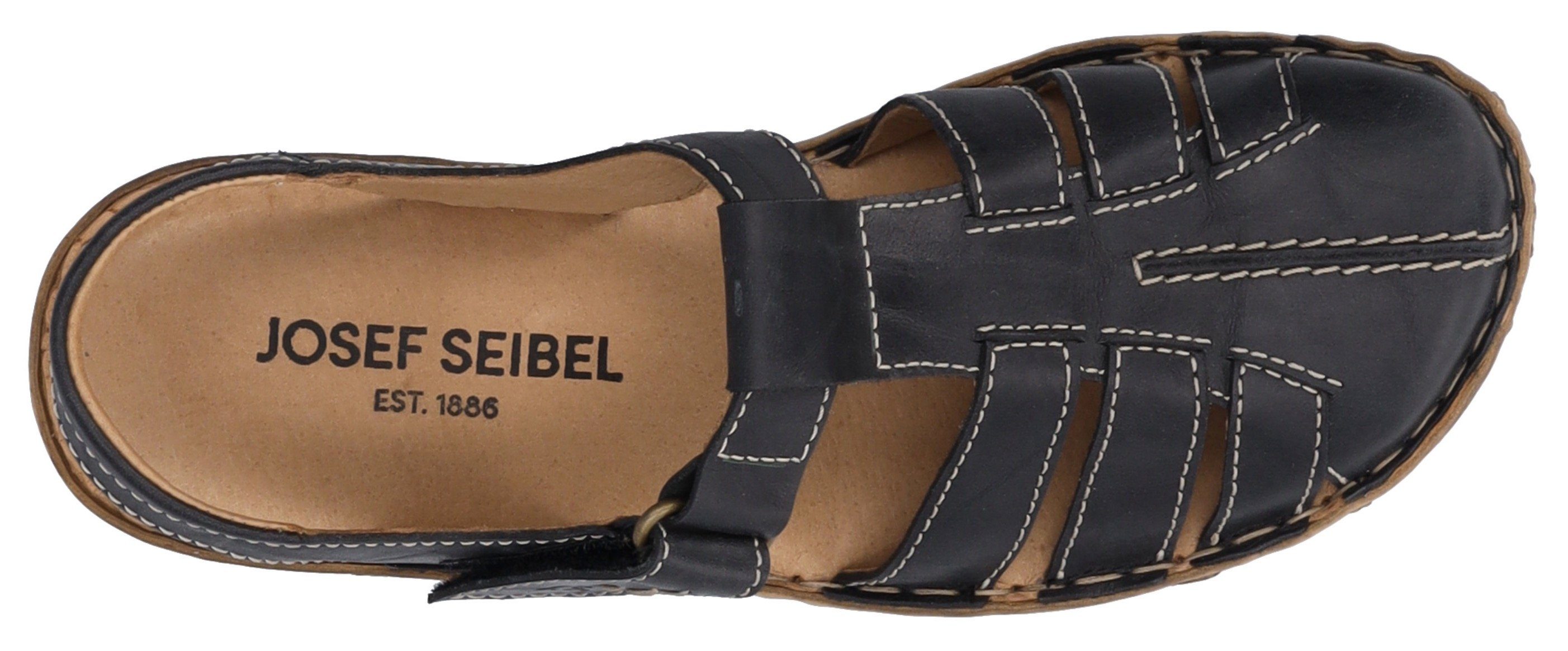 Josef Seibel Rosalie 48 Sandale praktischem Klettverschluss schwarz mit