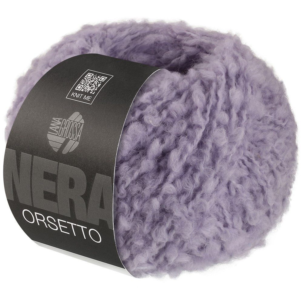 LANA GROSSA ORSETTO (NERA) Häkelwolle, 75 m (Weiches Bouclé-Garn aus Alpaka- und Merinofasern), 50 g