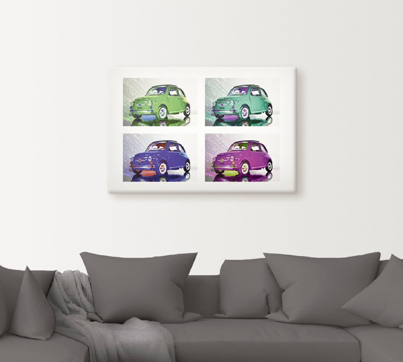 Artland Wandbild »POP ART: Der kleine italienische Freund«, Auto (1 Stück), in vielen Größen & Produktarten - Alubild / Outdoorbild für den Außenbereich, Leinwandbild, Poster, Wandaufkleber / Wandtattoo auch für Badezimmer geeignet-kaufen