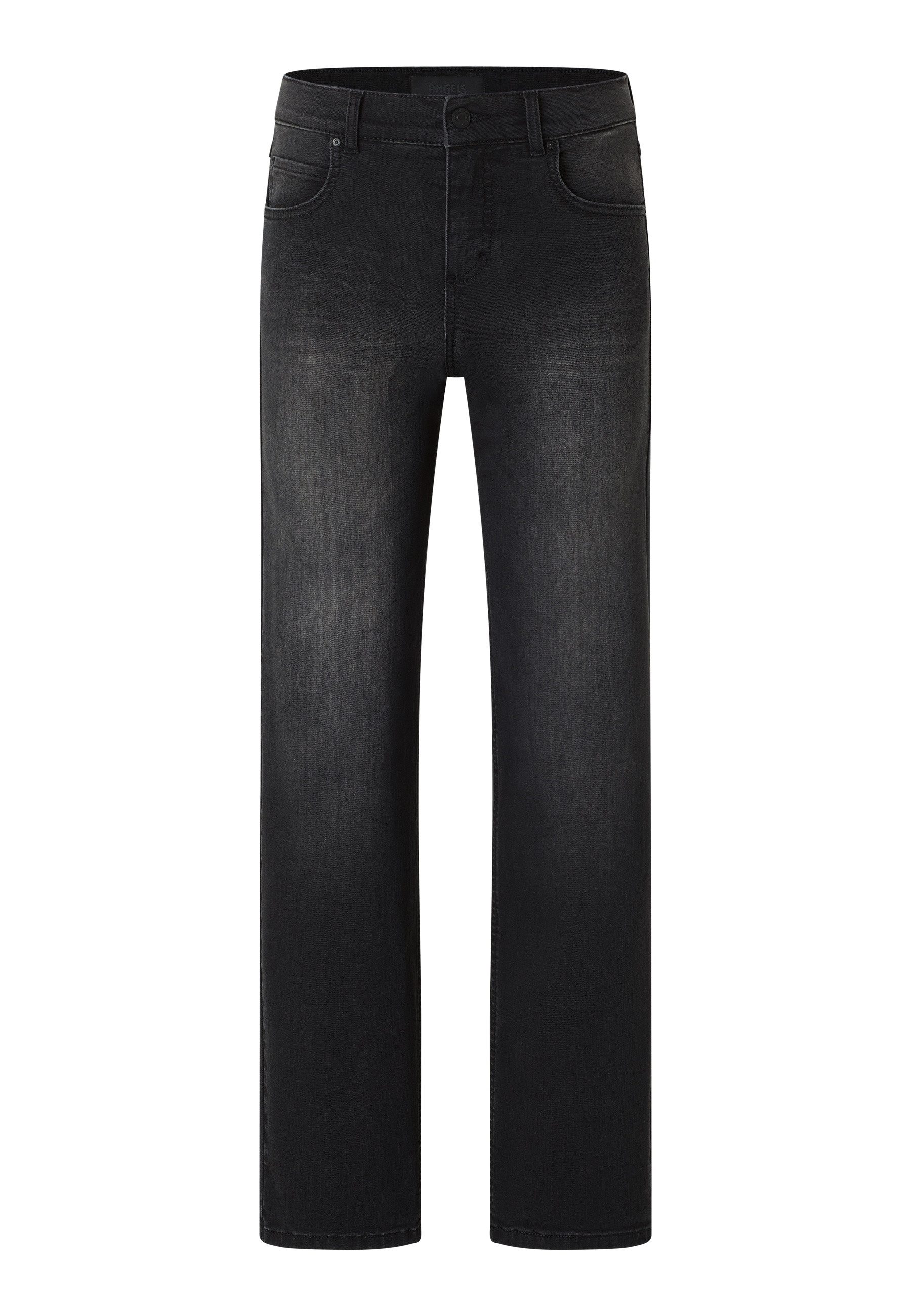 ANGELS Gerade Jeans Angels Damen Jeans Lara - black used (1-tlg)