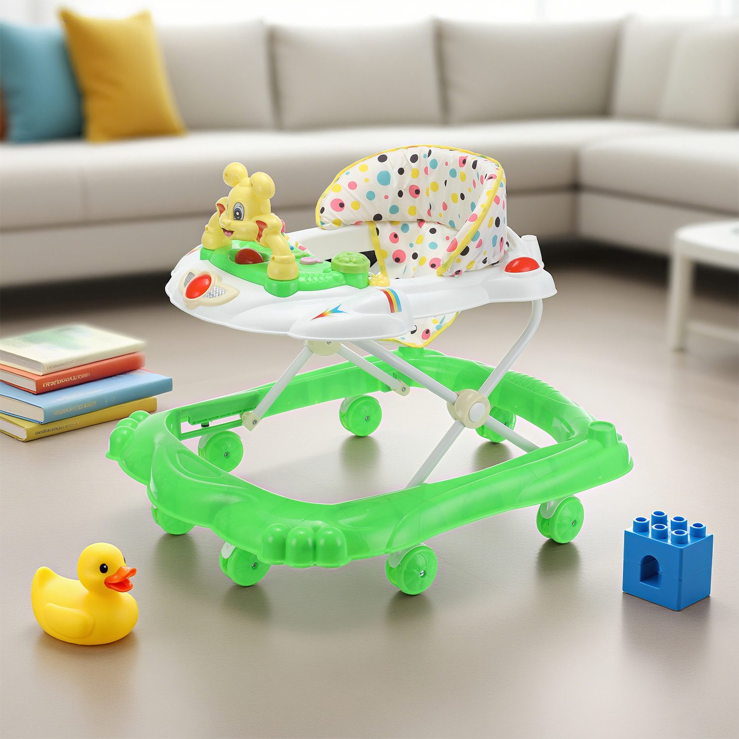 oyajia Babywalker Höhenverstellbarer Baby Gehfrei Lauflernwagen mit Spielce günstig online kaufen