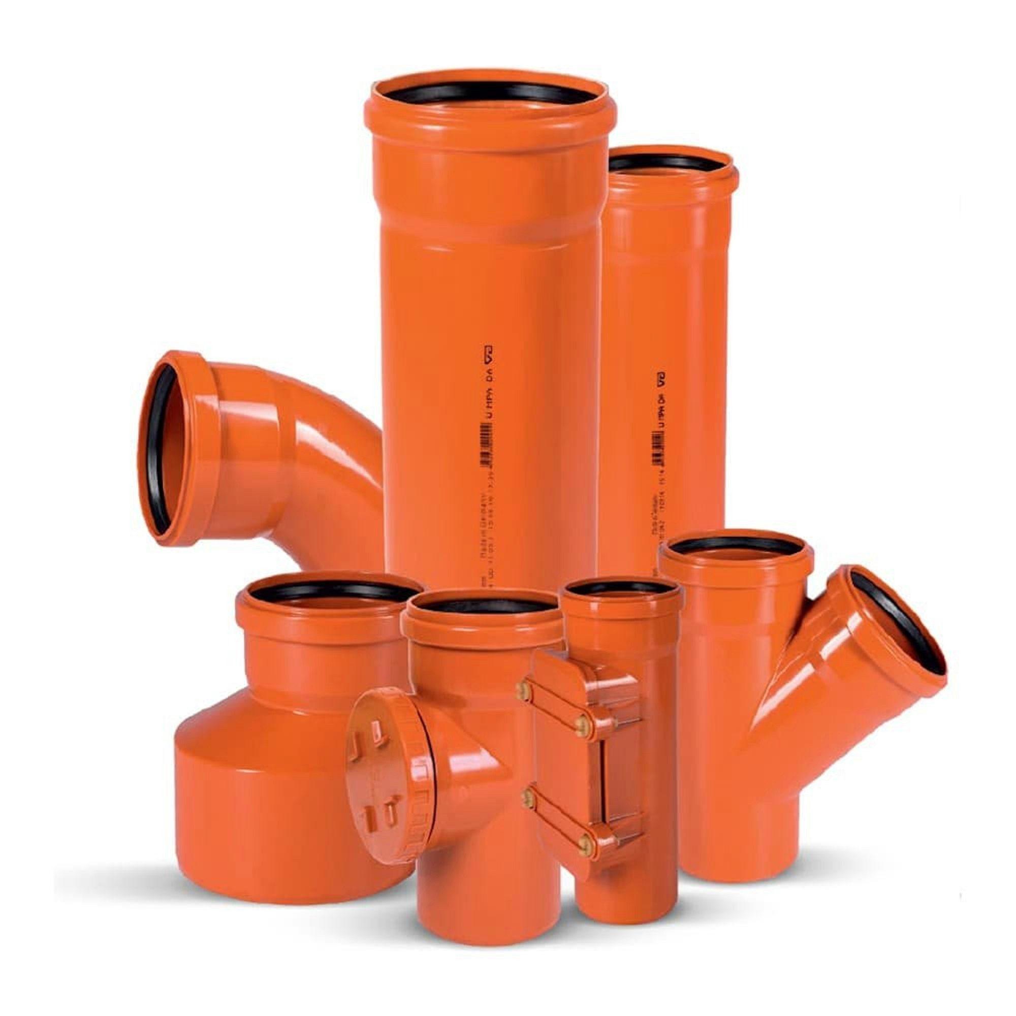 KLASEBO® KG-Rohr KG Rohr 200, Reinigungsrohr, Abwasserrohr KG