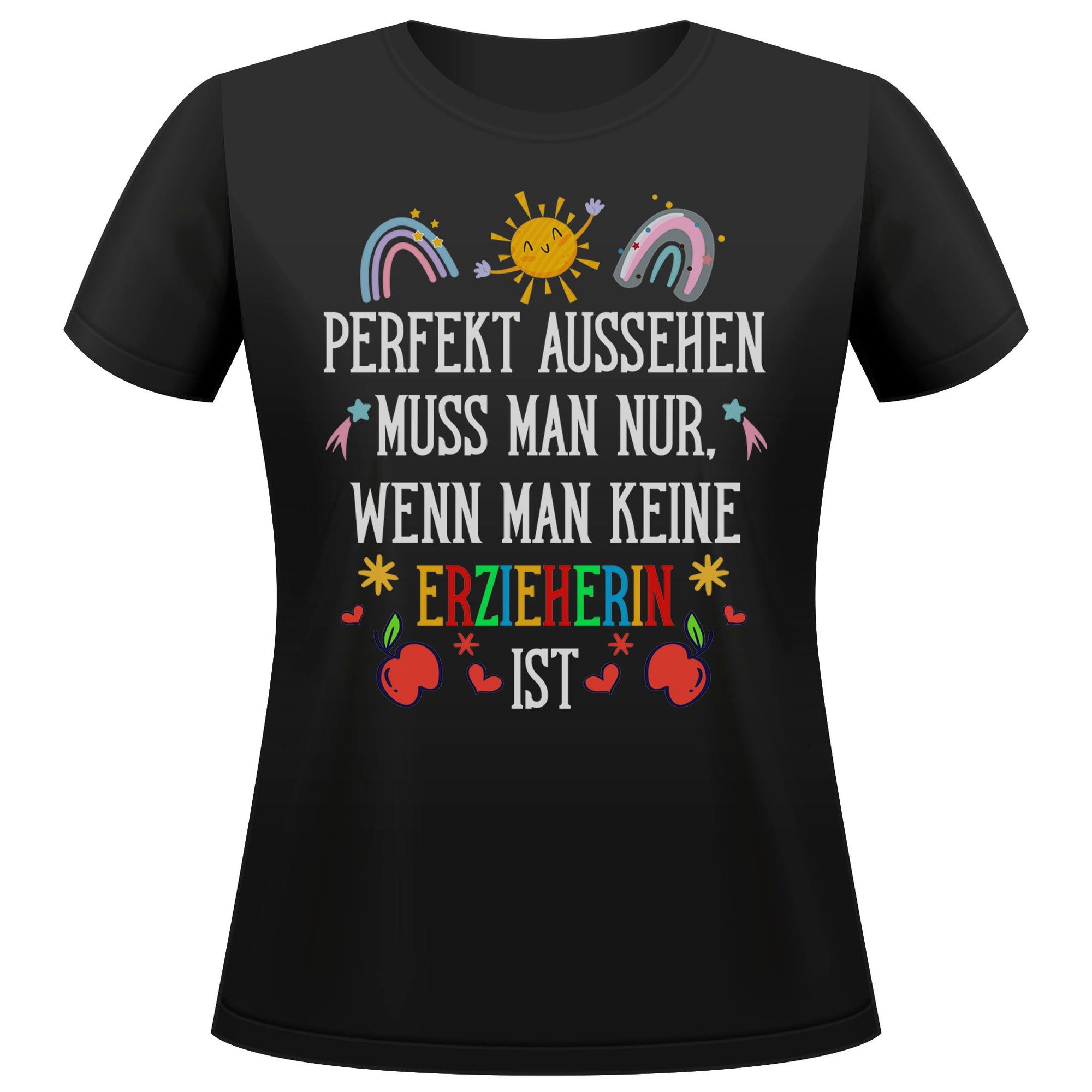 T-Shirt Erzieherin Geschenk Frauen Spruch Beruf Ausbildung Studium Abschluss
