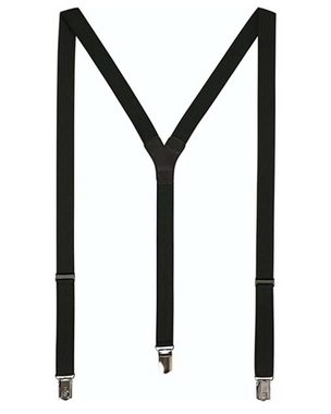 LLOYD Men’s Belts Hosenträger LLOYD-Hosenträger 25 mm uni Lederrückenteil Clips 05-Black