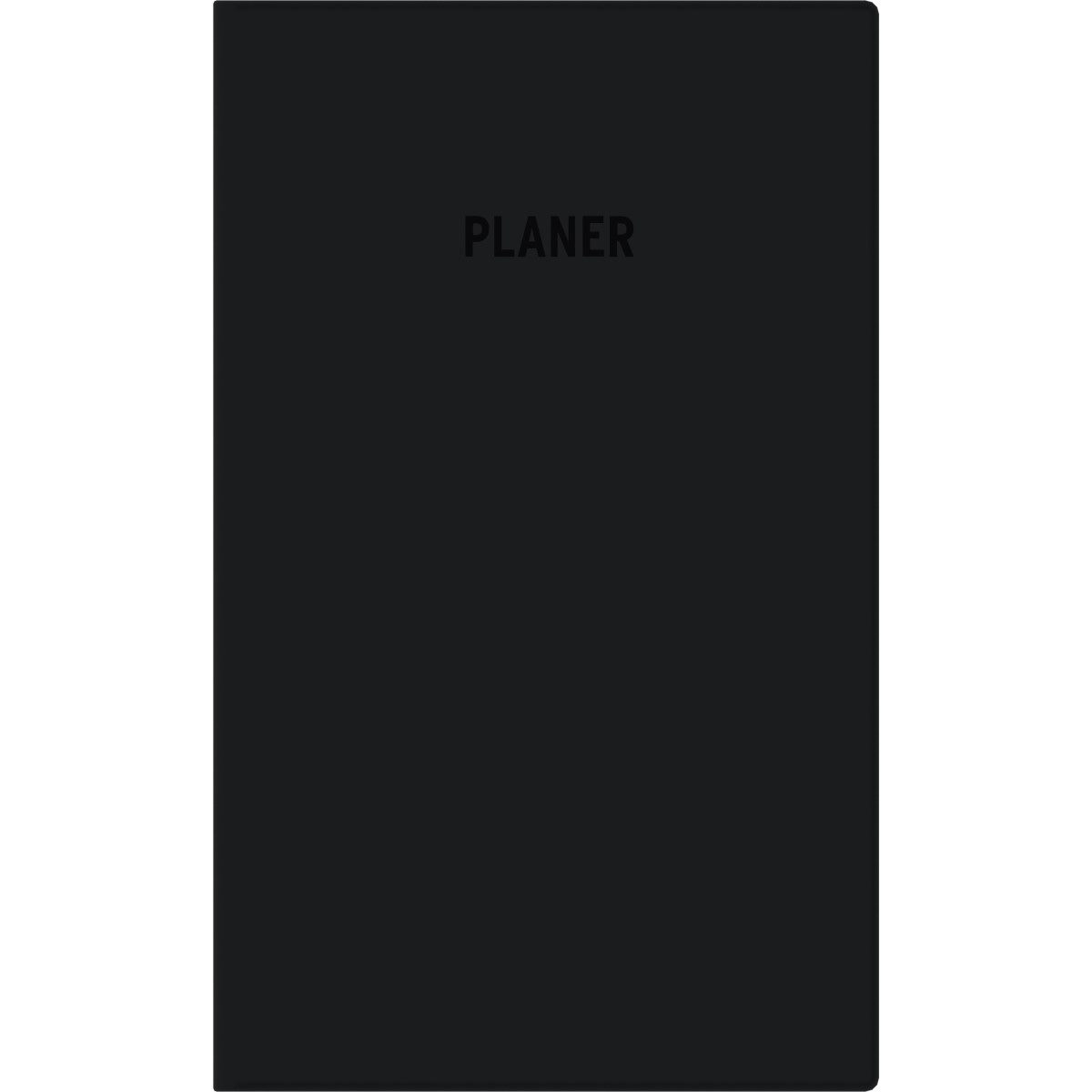 ZETTLER Taschenkalender Taschenplaner 560 9,5x16cm 1 Woche/2 Seiten schwarz 2026