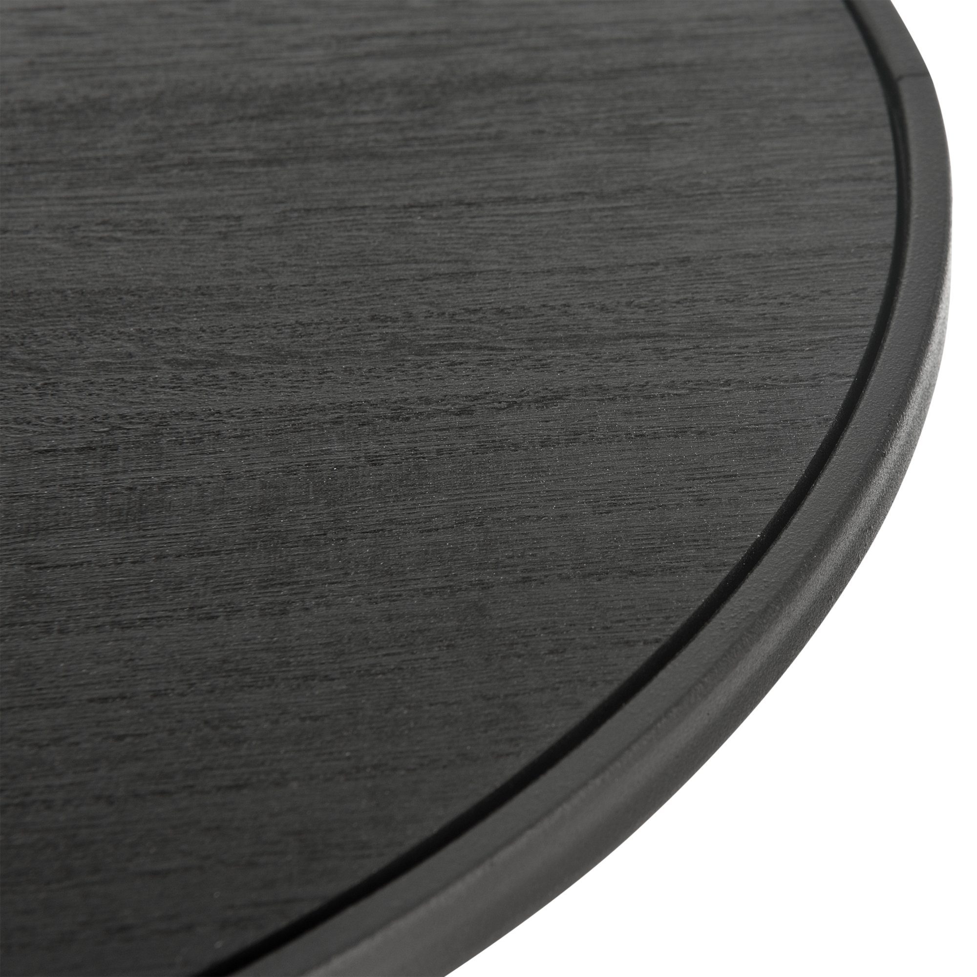 en.casa Beistelltisch, Tischplatte MDF »Sablier« Metall Schwarz aus Ø37,5cm aus