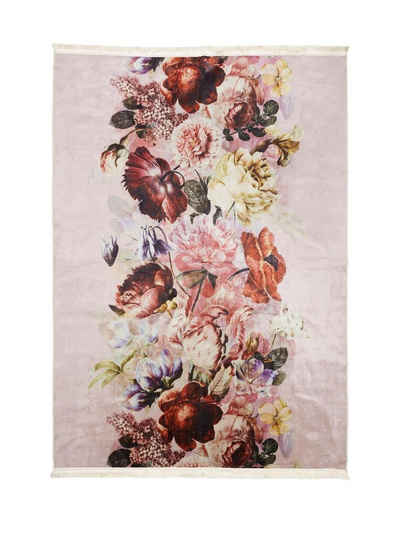 Teppich Anneclaire, Essenza, rechteckig, Höhe: 6 mm, sehr weicher Flor, mit Fransen