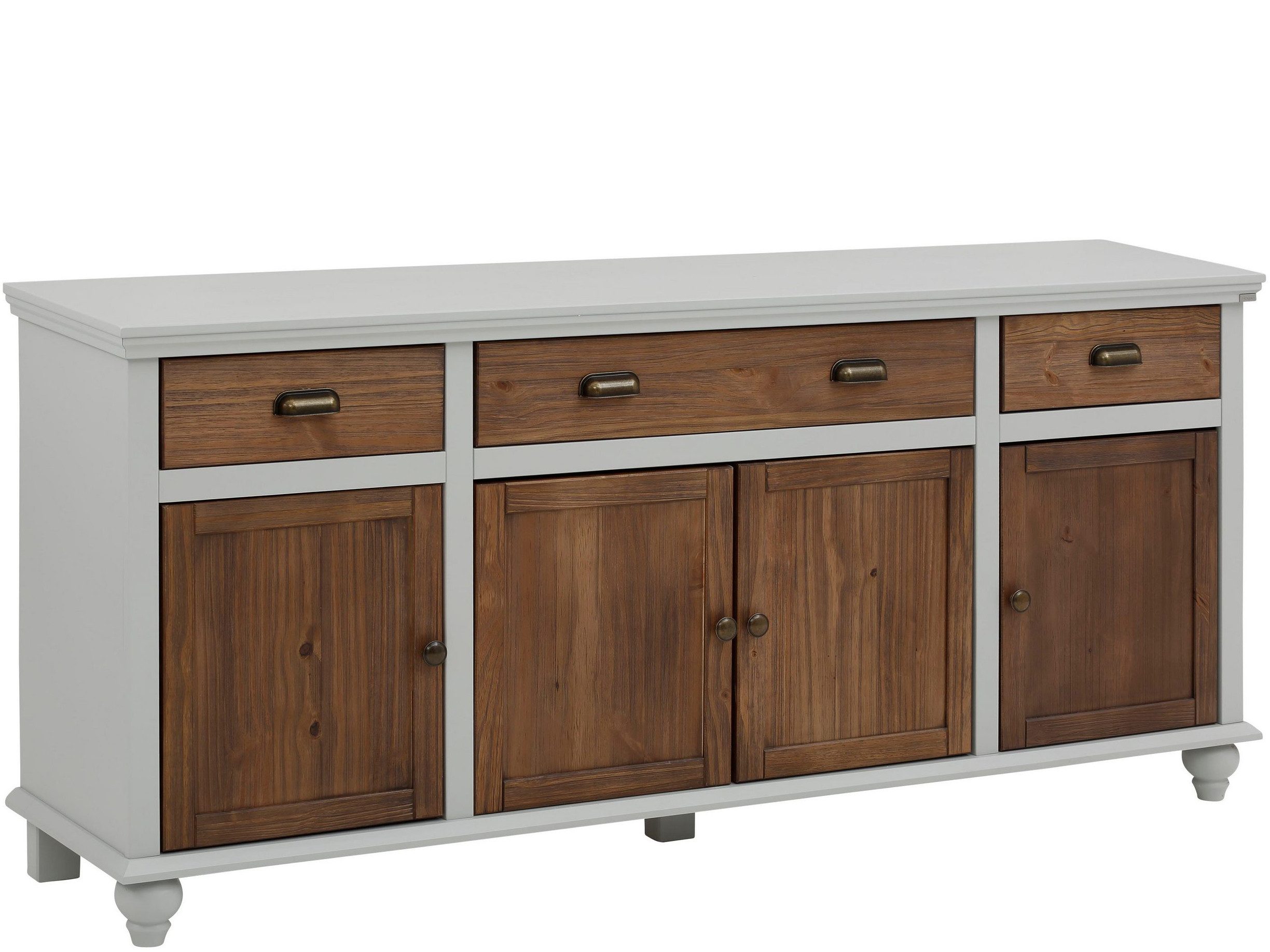 loft24 Sideboard Marlin, mit 3 Schubladen und 4 Türen günstig online kaufen