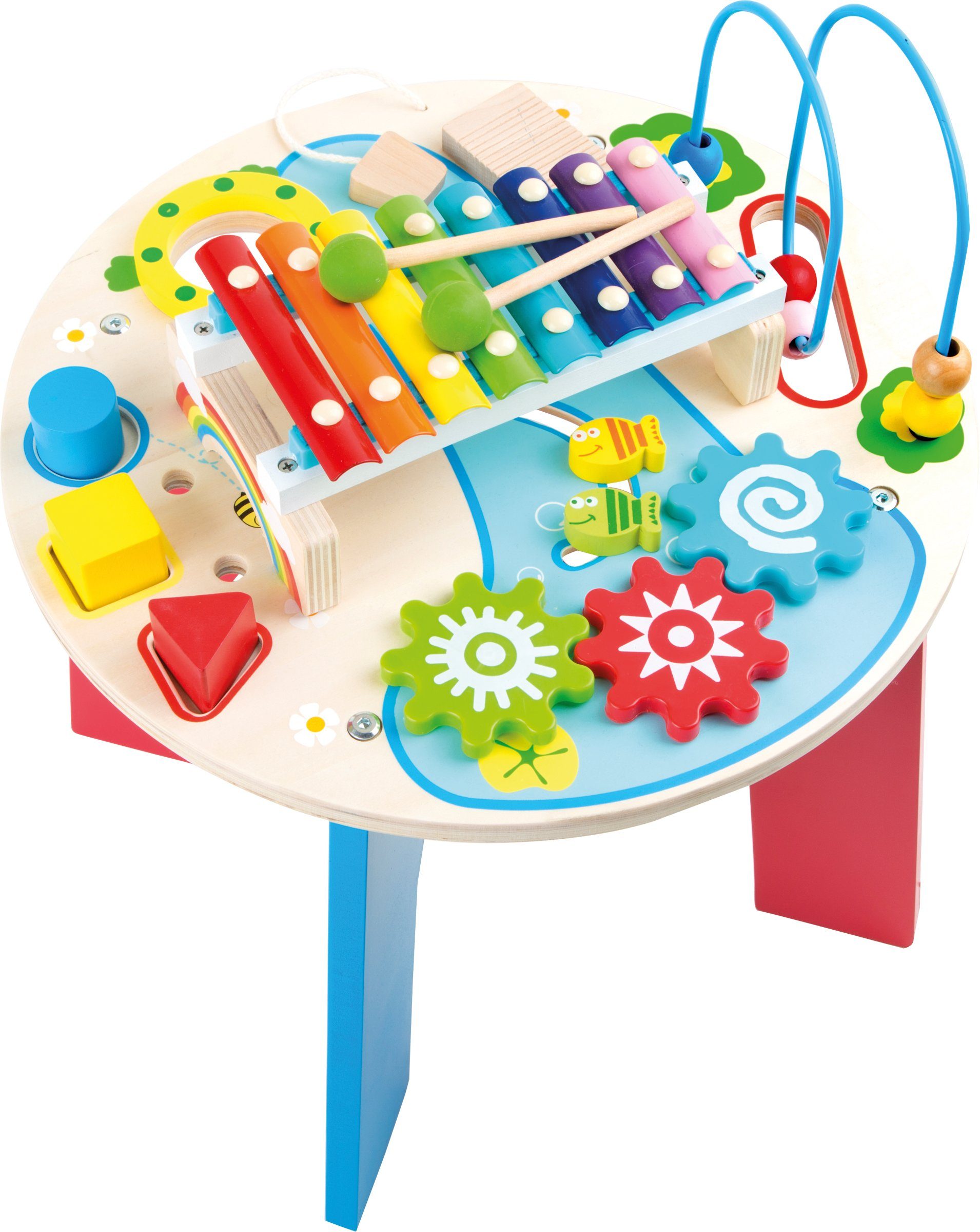 Spielzeug-Musikinstrument Motorik- und Musiktisch 2 in 1