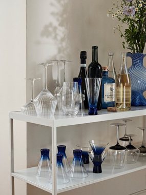 Broste Copenhagen Cocktailglas Sandvig Cocktailglas 0,2l, Mundgeblasenes Glas mit Linien