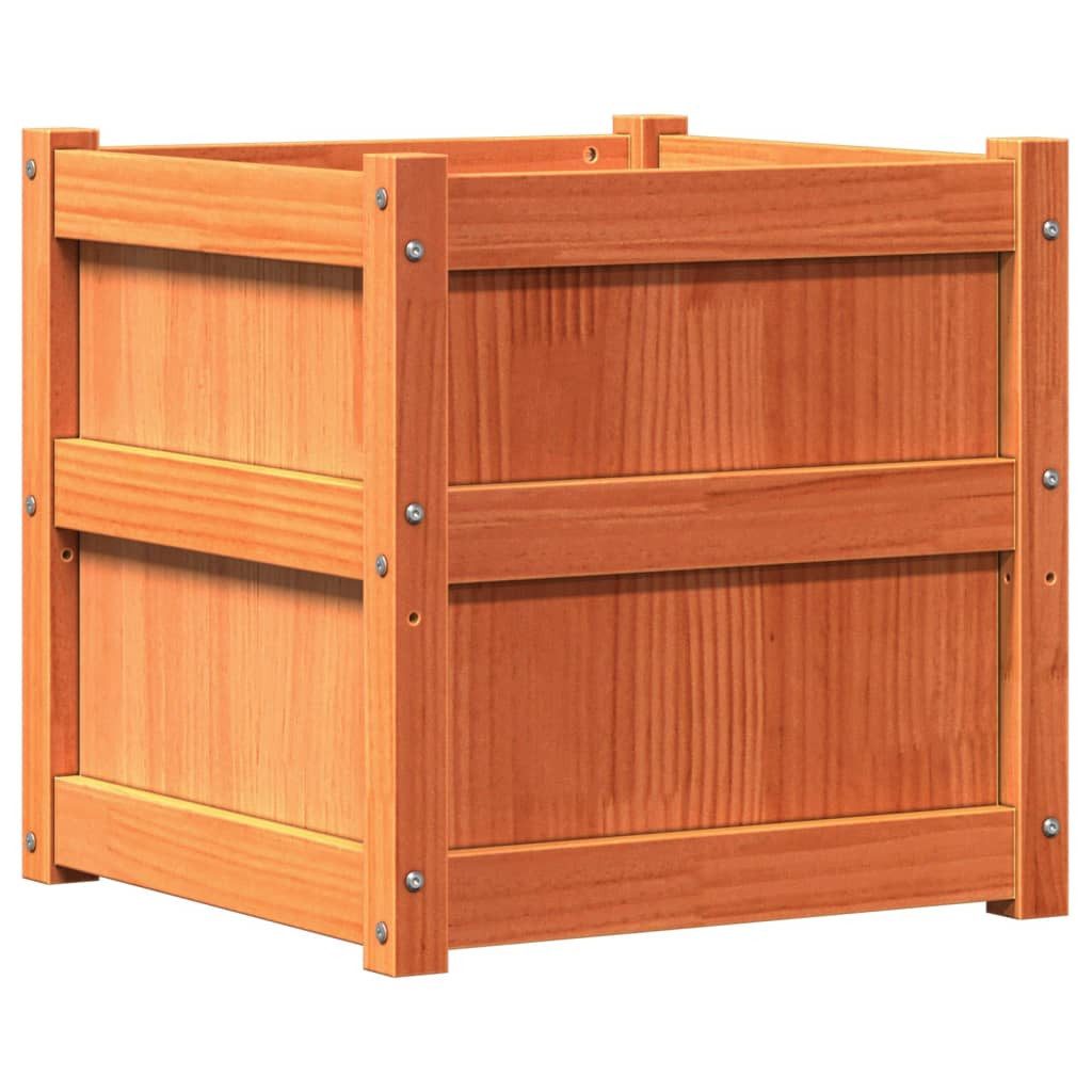 vidaXL Blumentopf Pflanzkübel Wachsbraun 50x50x50 cm günstig online kaufen