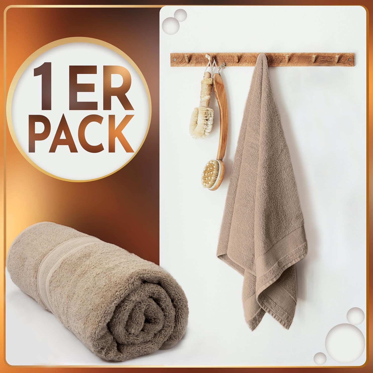 NatureMark Saunatuch Frottier Saunatücher 80x200cm, 100% Baumwolle (1-St), günstig online kaufen