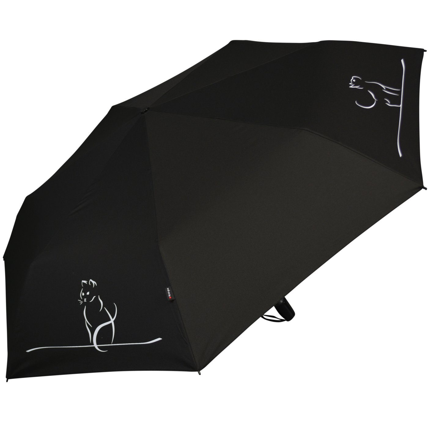 Schirm mit Taschenregenschirm Katzen leichter, Design für Cat - schönes kompakter move Auf-Zu-Automatik, Damen Knirps®