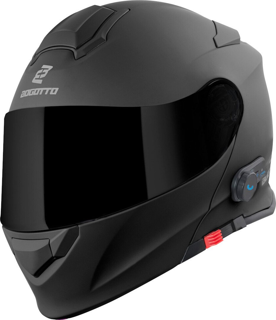 Bogotto Motorradhelm H271 BT Bluetooth Klapphelm, Integriertes Kommunikationssystem,geeignet Für Brillenträger,vorb