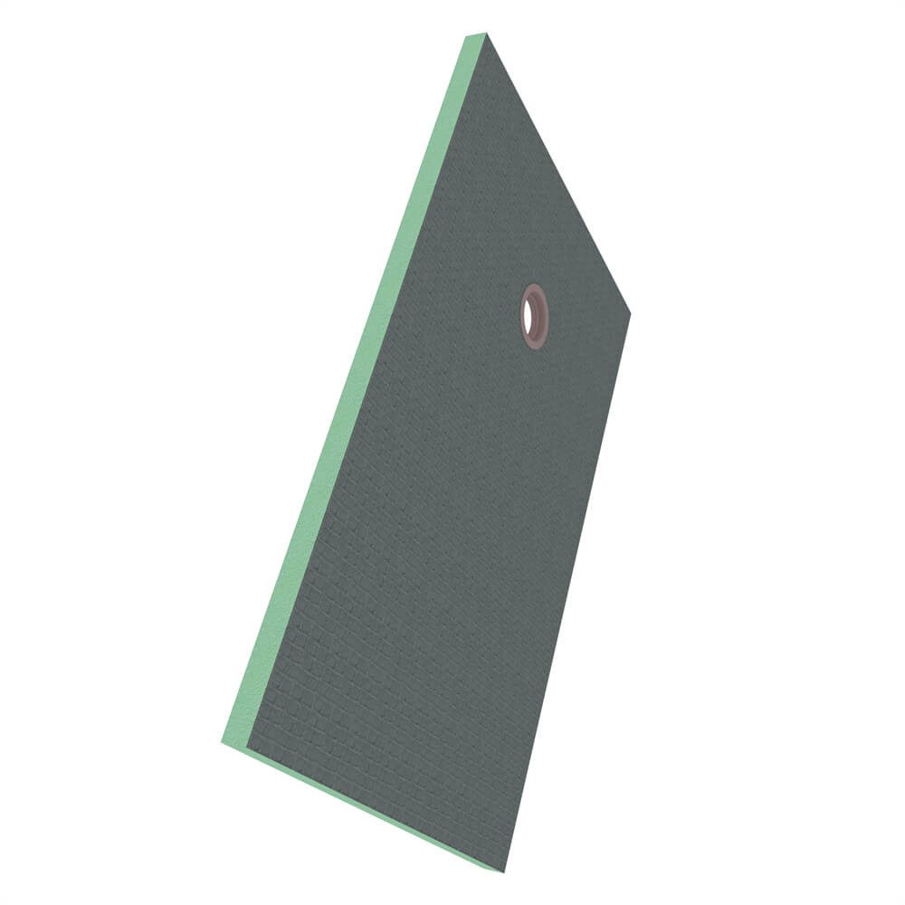 duschspa Duschwanne 120x90x4cm XPS Bauplatte Duschelement befliesbar Duschboard Duschtasse, Set