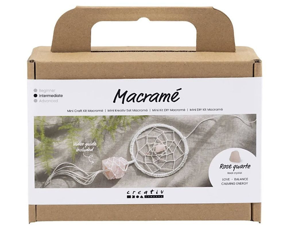 creativ company Kreativset Mini Bastelset Makramee Traumfänger