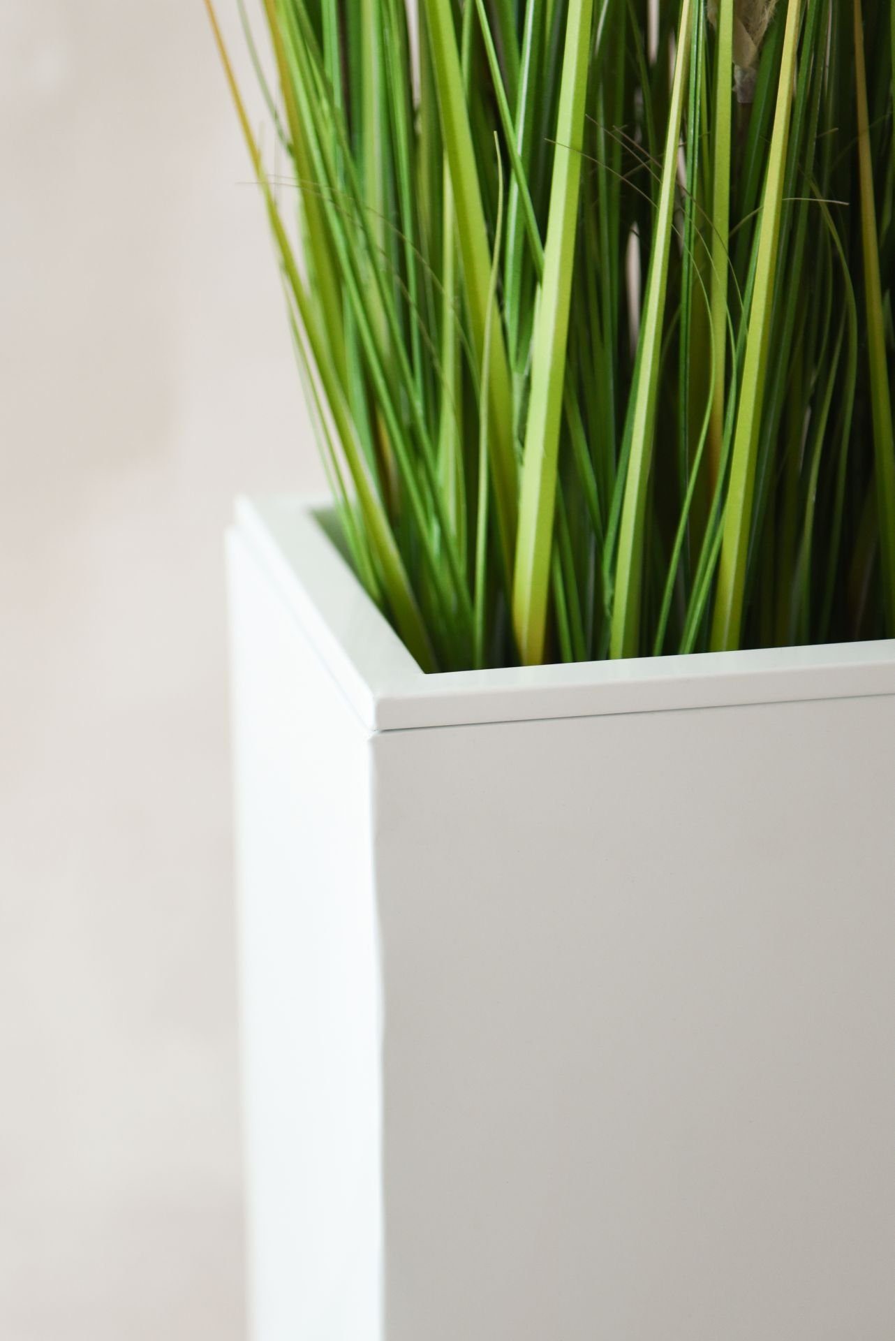 VIVANNO Pflanzkübel Zink ELEMENTO Kasten - Weiß Hochglanz (1 St), 90x25x75 cm