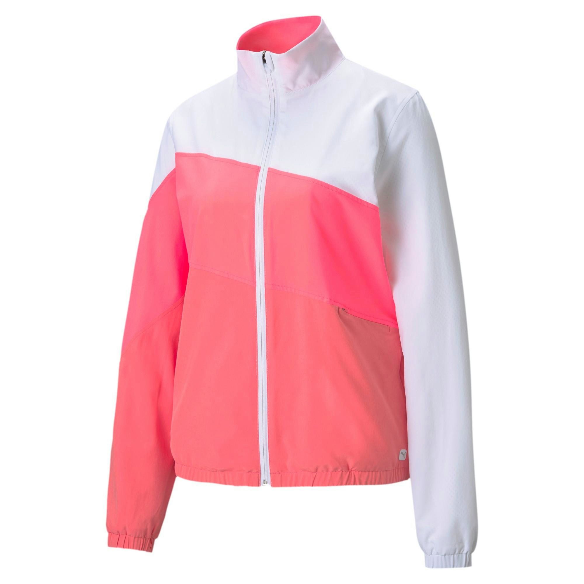 PUMA Sweatjacke Puma Golf Jacke Track Rosa Damen L