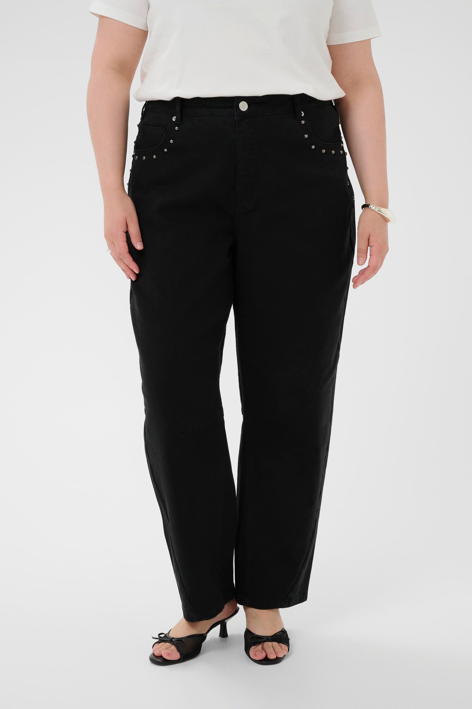 KAFFE Curve Stoffhose Casual Hose KCbrenn Große Größen