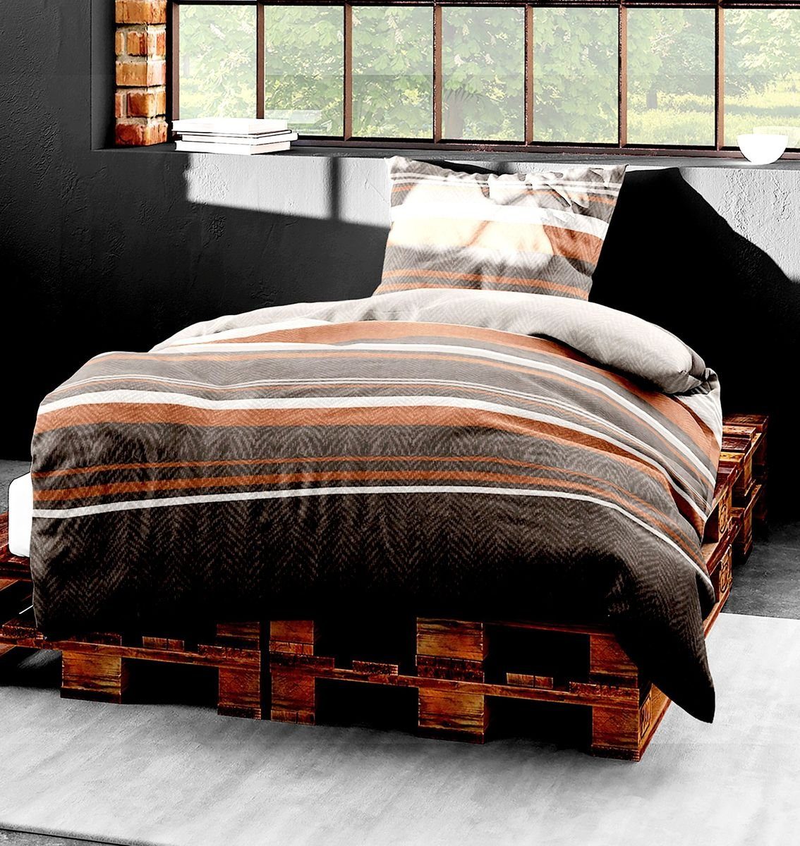 BIERBAUM Bettwäsche Bierbaum Mako Satin Bettwäsche günstig online kaufen