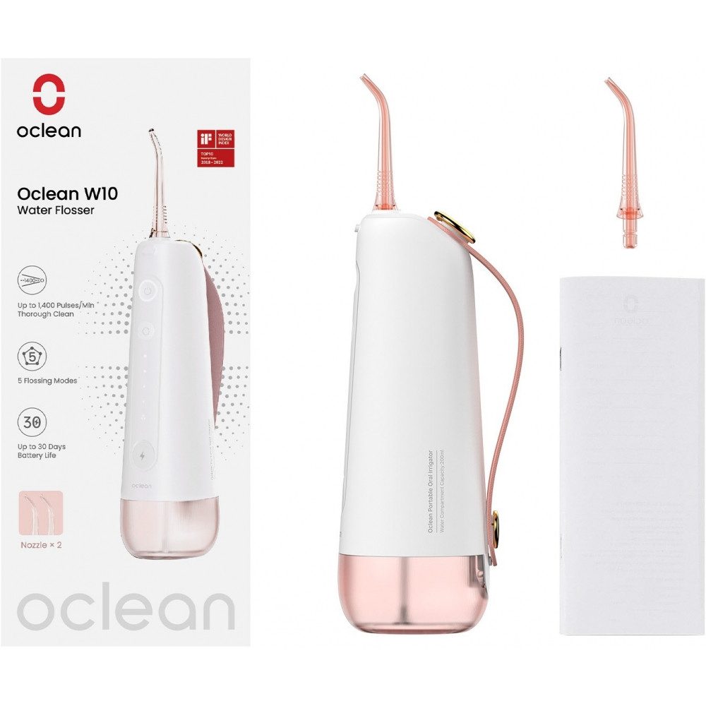Oclean Munddusche oclean W10 Munddusche pink für effektive Mundpflege.