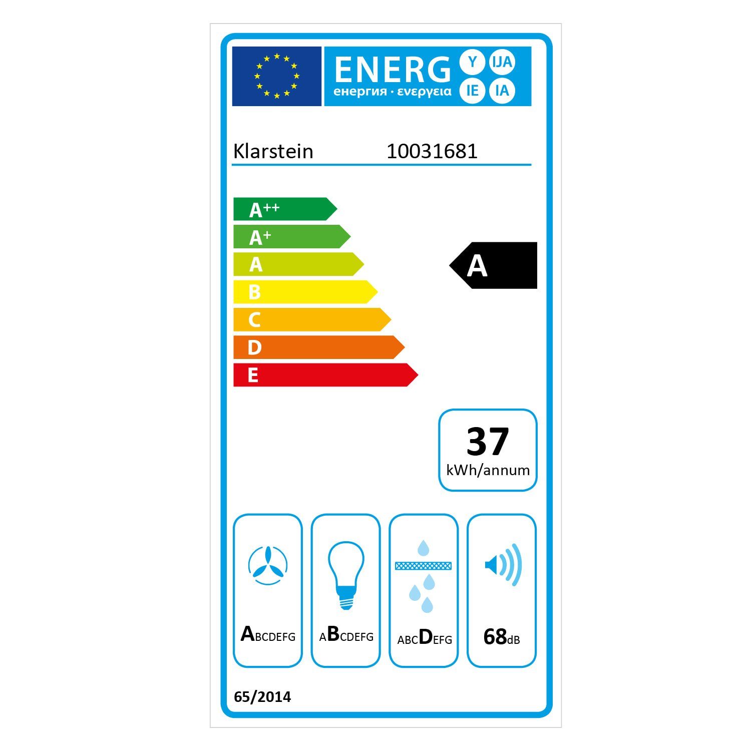 Energieeffizienzklasse: 