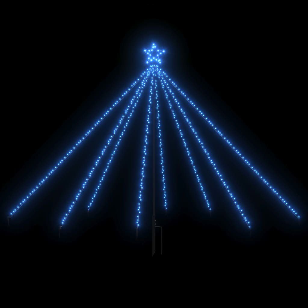LED Blau vidaXL Outdoor 2,5 m Indoor Baum LEDs Weihnachtsbaum-Lichterketten 400