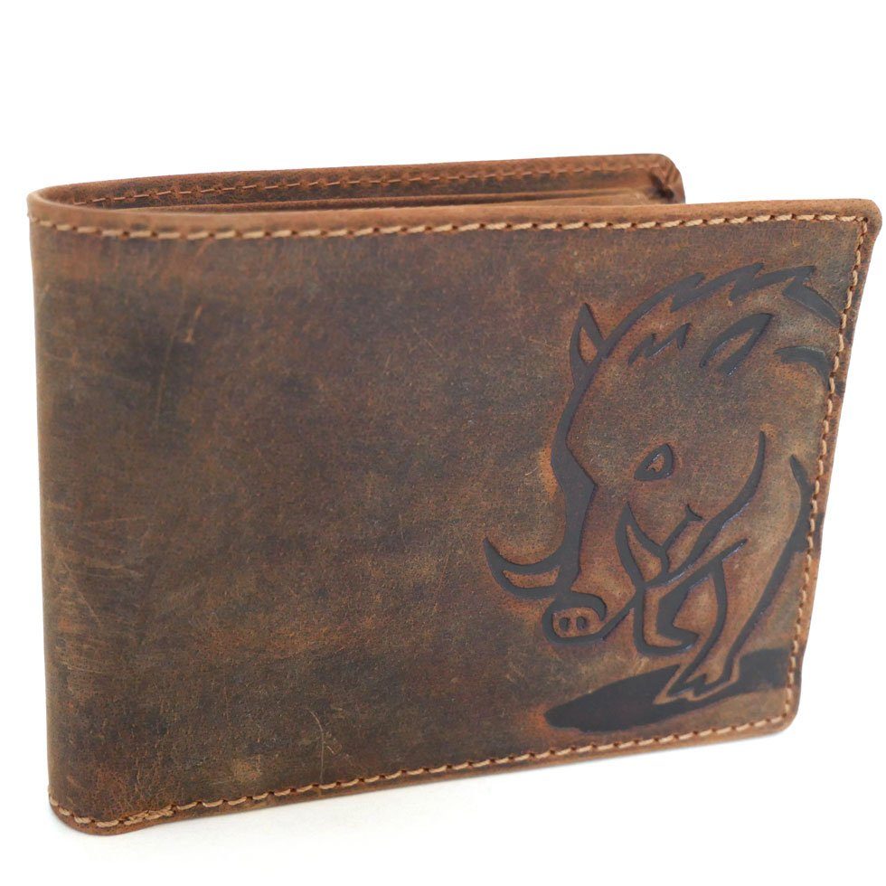 JOCKEY CLUB Geldbörse WILDSCHWEIN, Volllederausstattung, 6 Kartenfächer mit günstig online kaufen