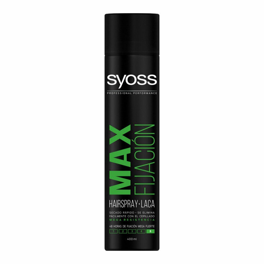 resistencia Syoss FIJACION Haarspray MAX mega laca ml 400