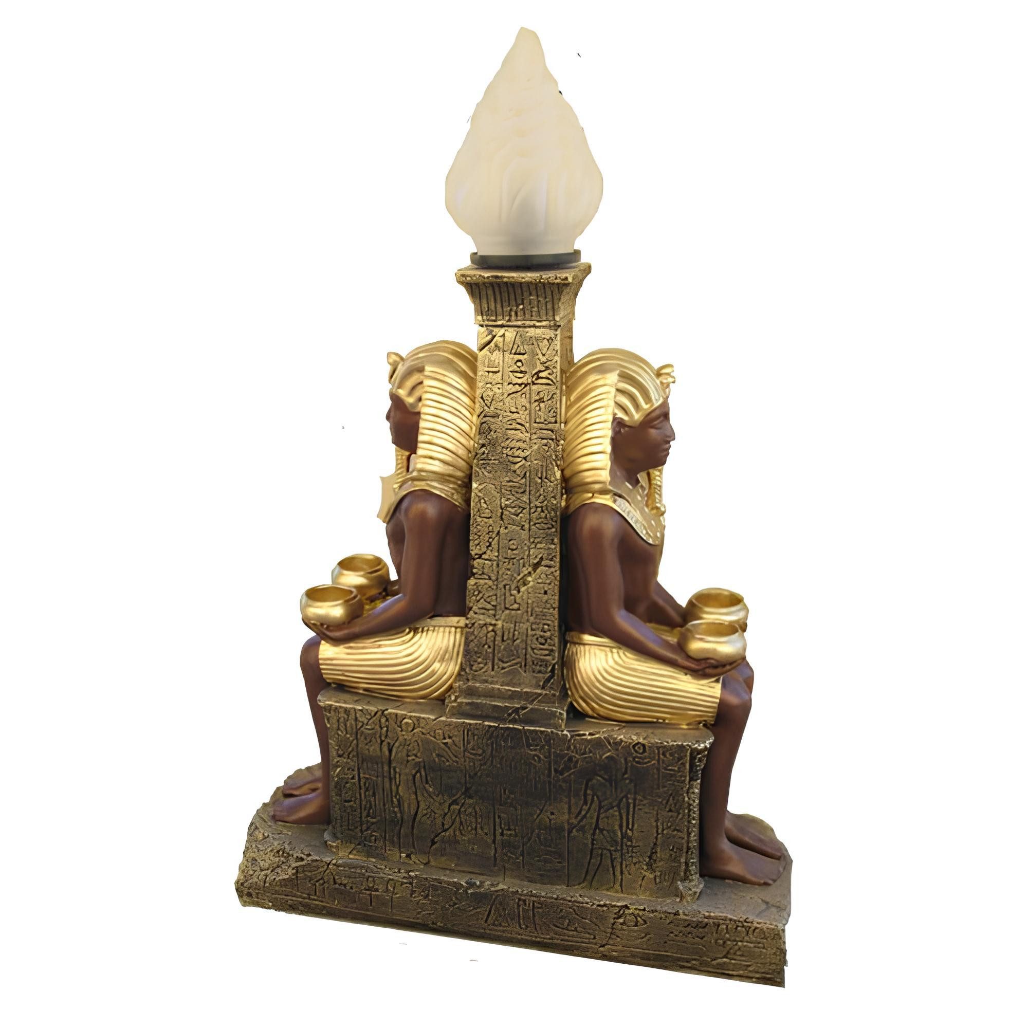 JVmoebel Teichleuchte Ägyptische Figur Lampe Srehleuchte Lampen Statue Wächter 60cm Statuen, Made in Europa