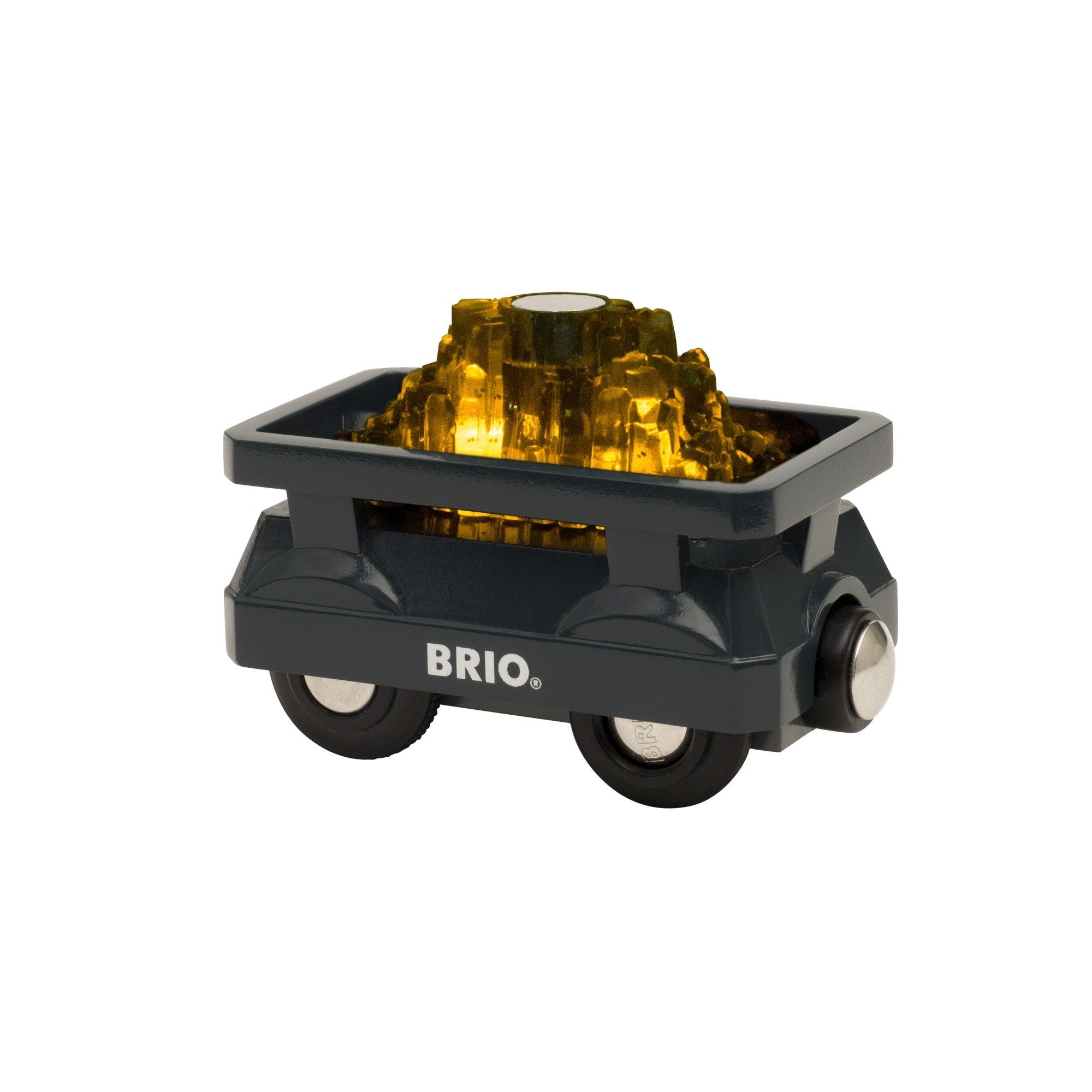 BRIO® Spielzeugeisenbahn-Set BRIO World World Goldwaggon mit Licht