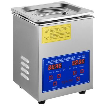 VEVOR Ultraschallreiniger 2L Ultraschallreinigungsgerät Edelstahl mit Digitale Anzeige