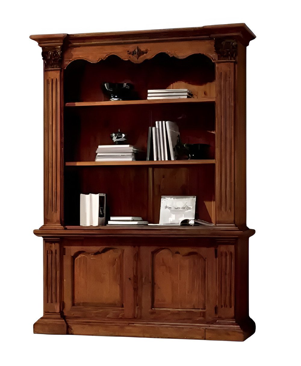 Xlmoebel Bücherregal Brauner Bücherschrank mit viel Stauraum und modernem Design, Bücherregal 1-tlg., Hergestellt in Europa