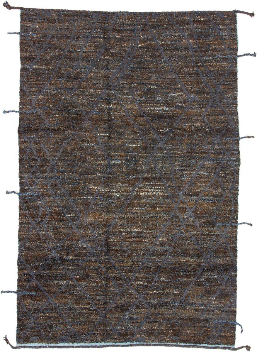 Orientteppich Berber Maroccan Design 187x284 Handgeknüpfter Moderner Orientteppich, Nain Trading, rechteckig, Höhe: 25 mm