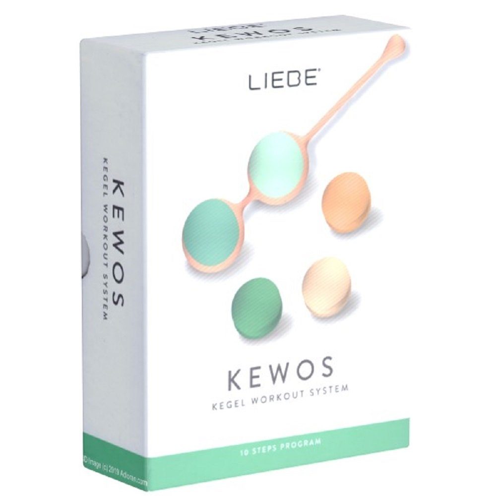 LIEBE Pleasure Toys Liebeskugeln Kewos (Kegel Workout System), Kugelset aus vier Liebeskugeln Peach/Mint
