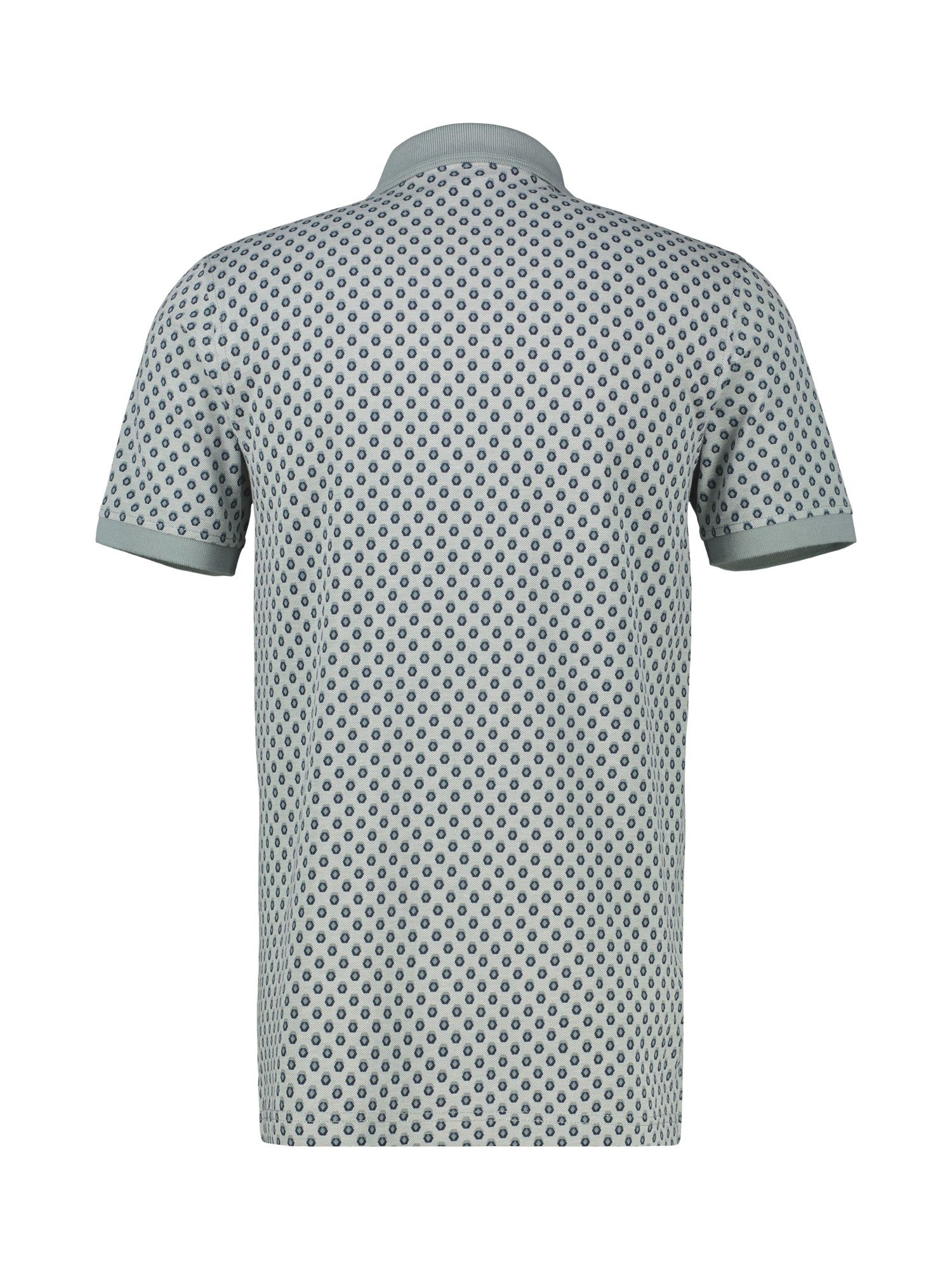 LERROS Poloshirt Poloshirt in 2-Tone-Optik und All-over-Print