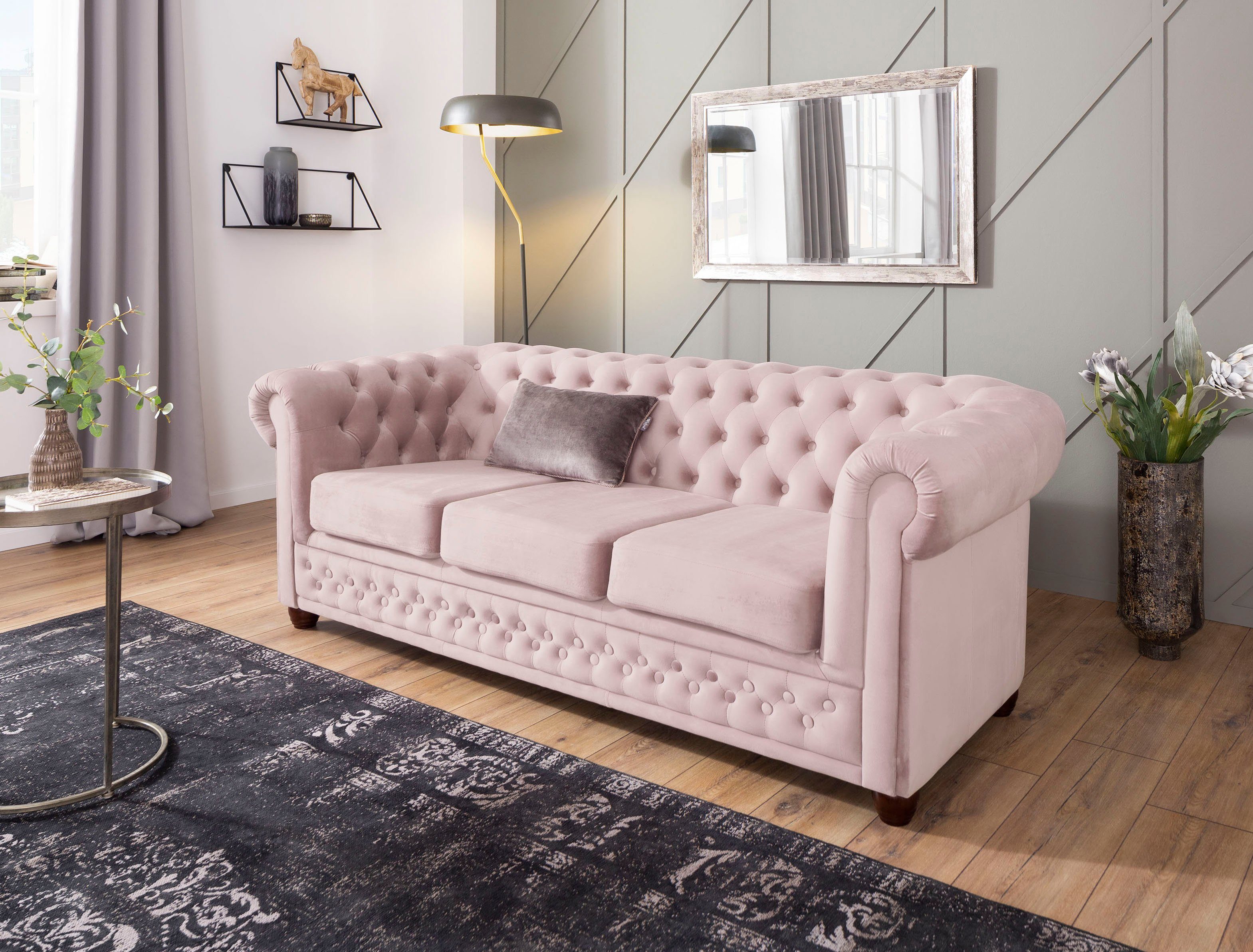 Home affaire Chesterfield-Sofa New Castle, mit günstig online kaufen
