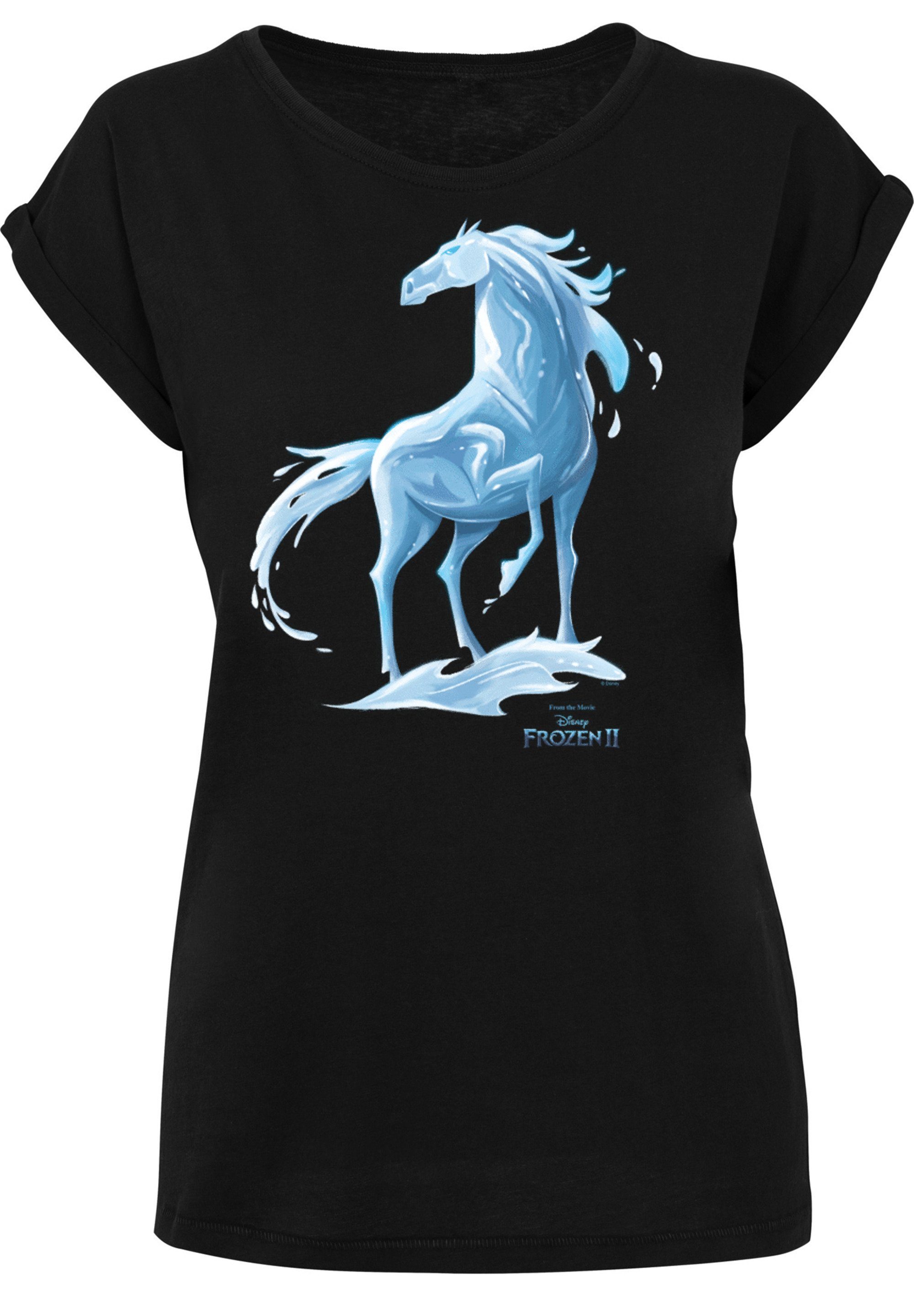 Damen Shirts F4NT4STIC T-Shirt Extended Shoulder T-Shirt Disney Frozen 2 Nokk Wassergeist Pferd