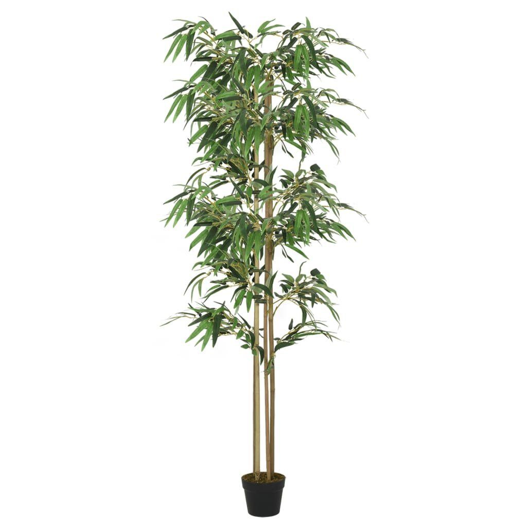 Künstliche Zimmerpflanze Bambusbaum Künstlich 1216 Blätter 180 cm Grün