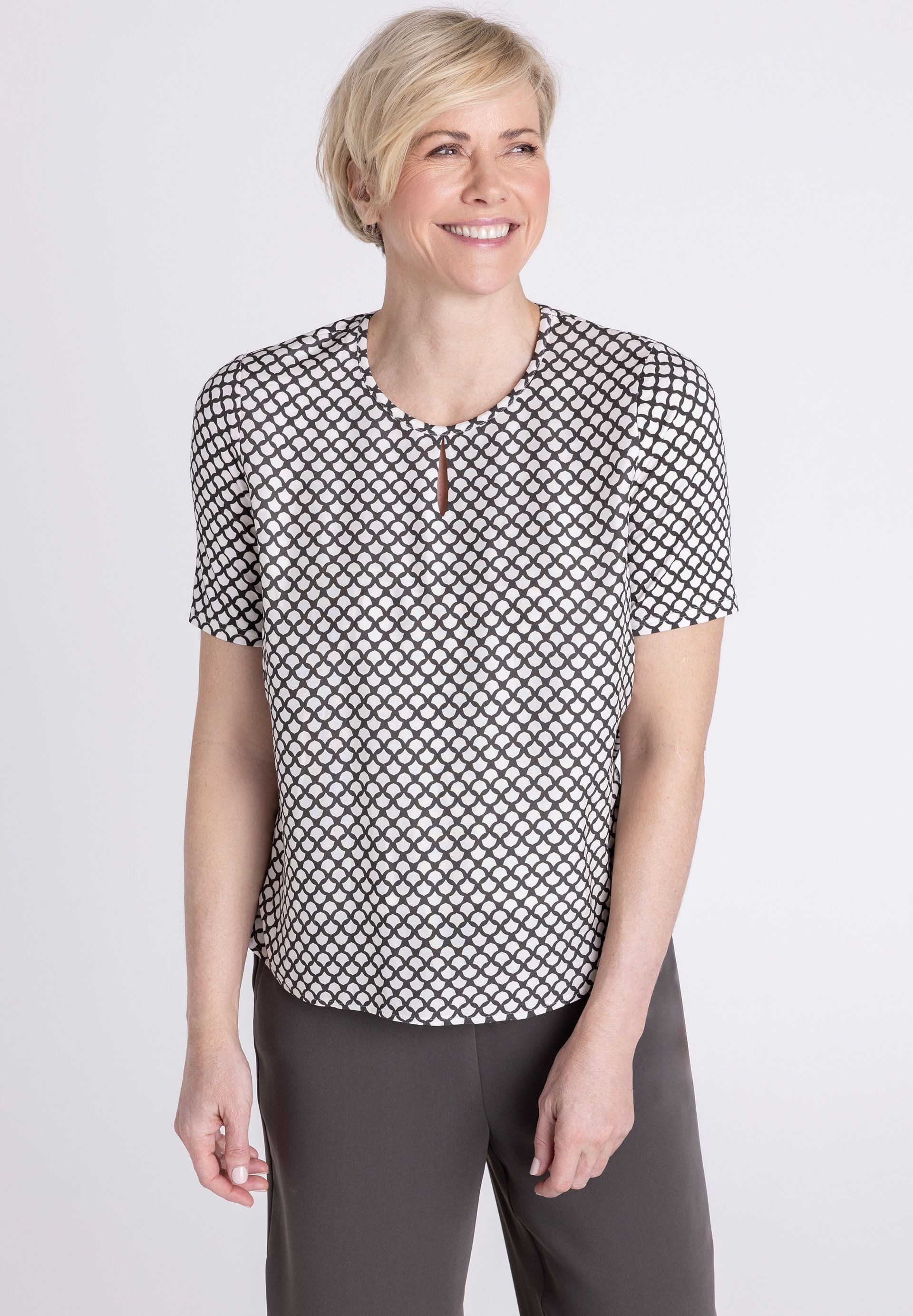 FRANK WALDER Blusenshirt mit Knopfleiste