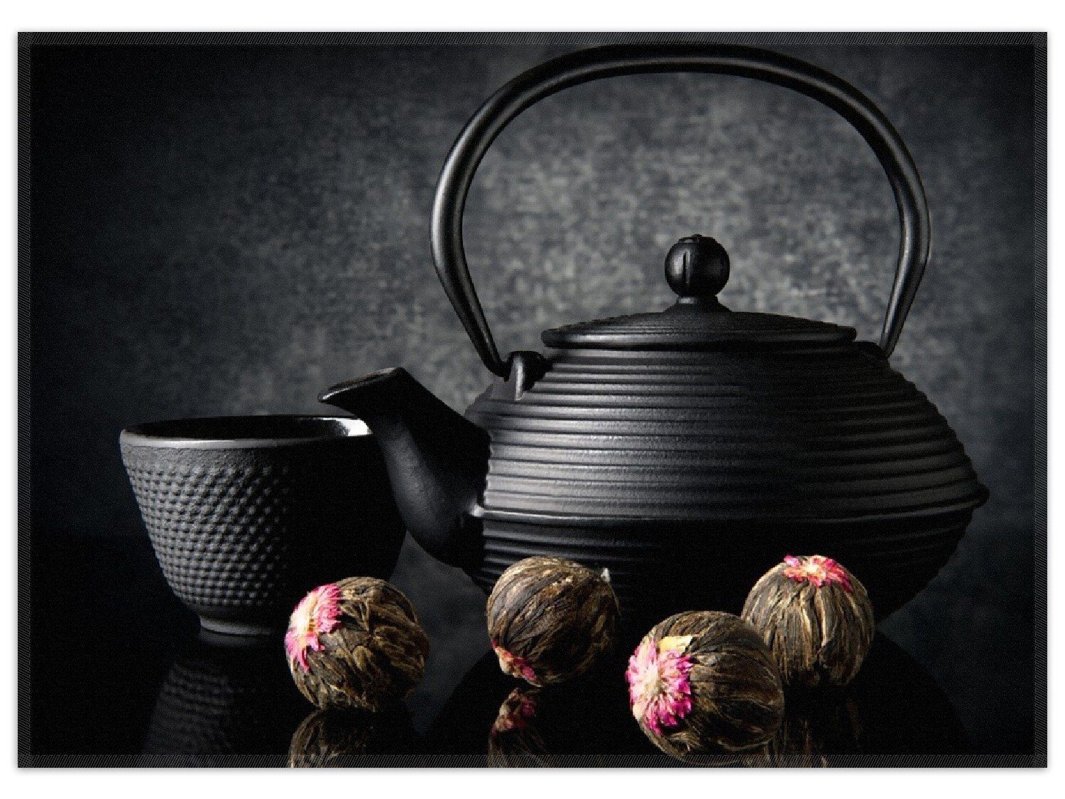 Teppich Japanisches Tee-Set